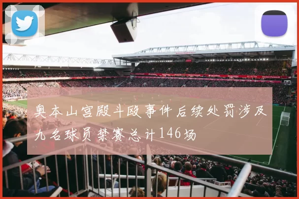 奥本山宫殿斗殴事件后续处罚涉及九名球员禁赛总计146场