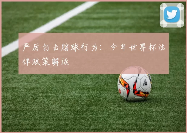 严厉打击赌球行为：今年世界杯法律政策解读